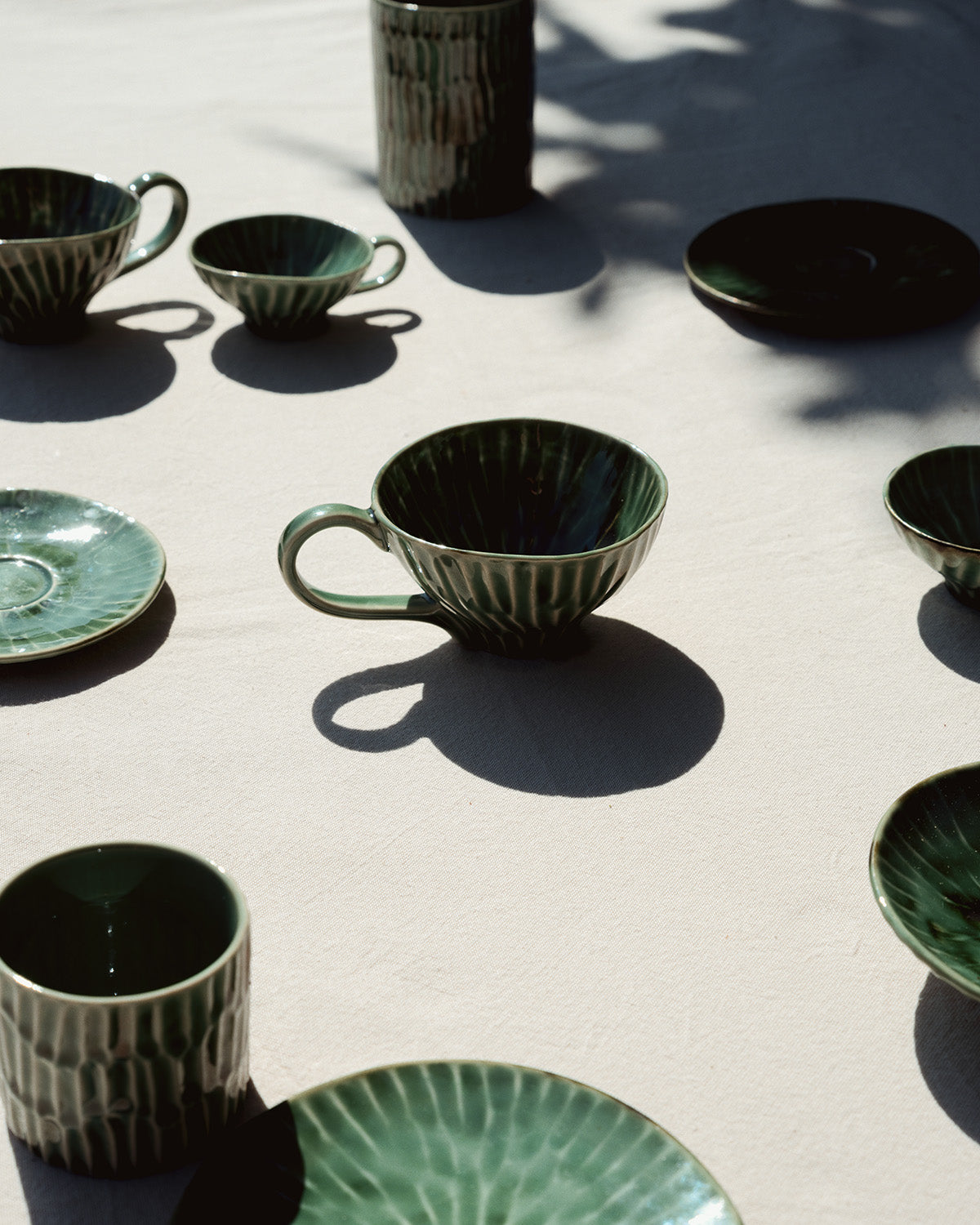 Saucer espresso cup green Verde Lanza – SERAX
