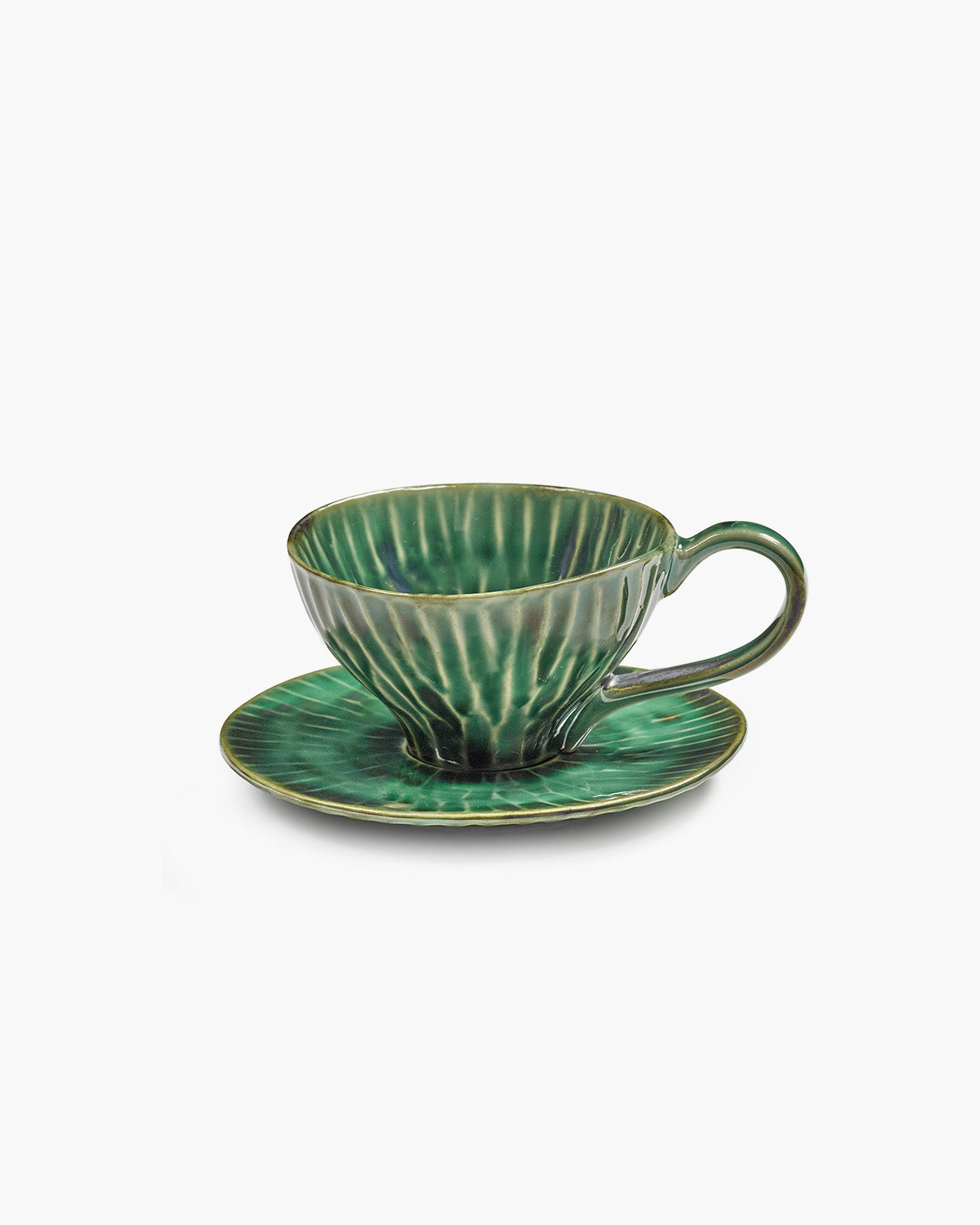 Saucer cappuccino cup green Verde Lanza – SERAX
