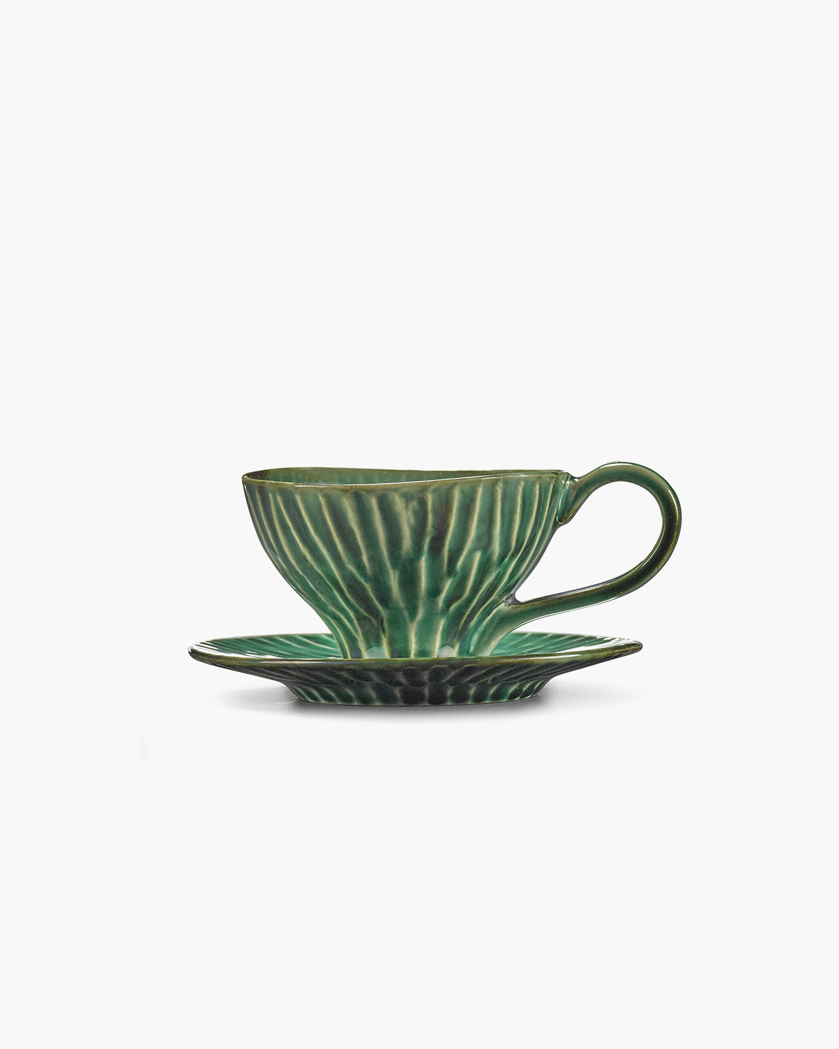 Saucer cappuccino cup green Verde Lanza – SERAX