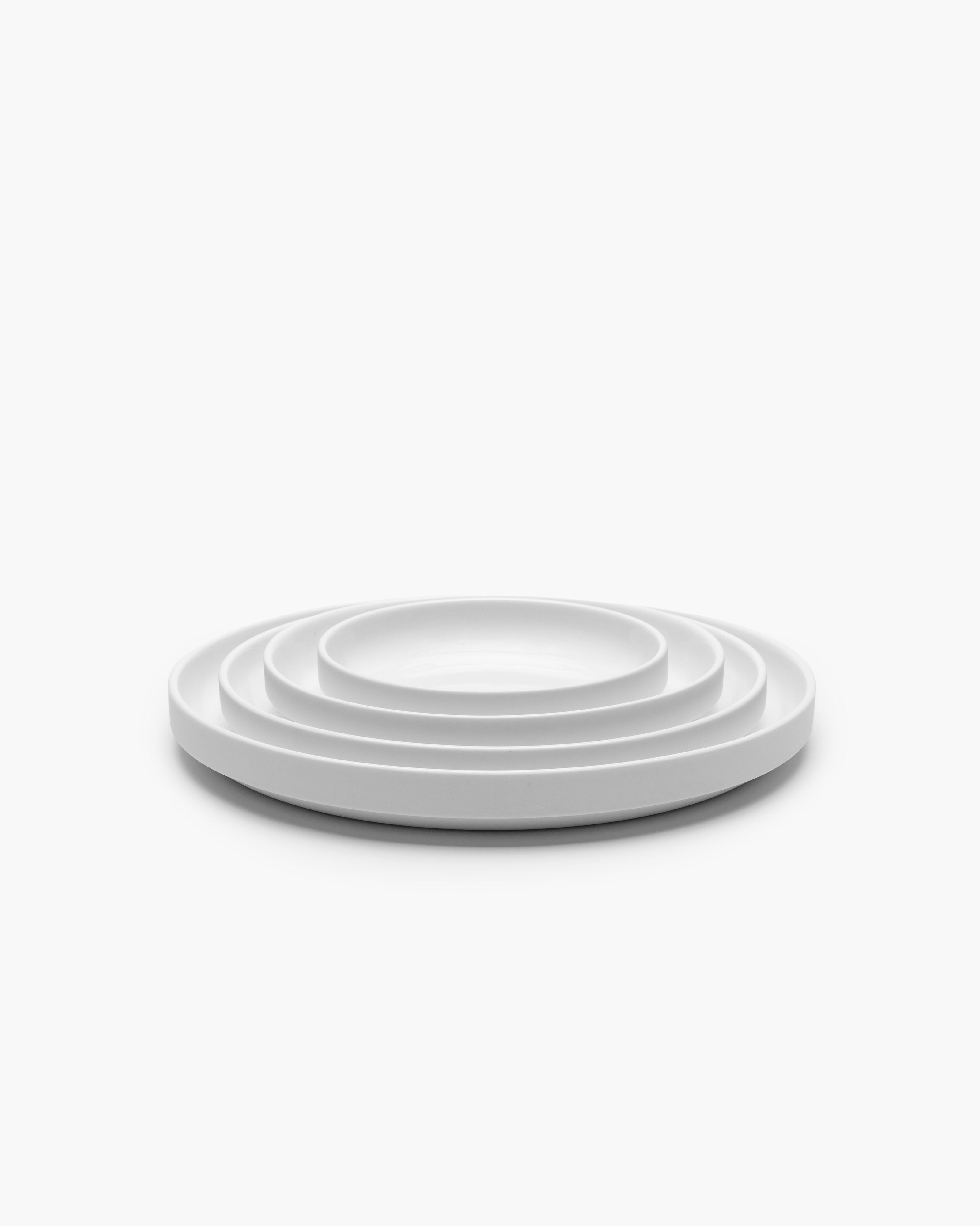 Low dessert plate white matt Passe-partout – SERAX