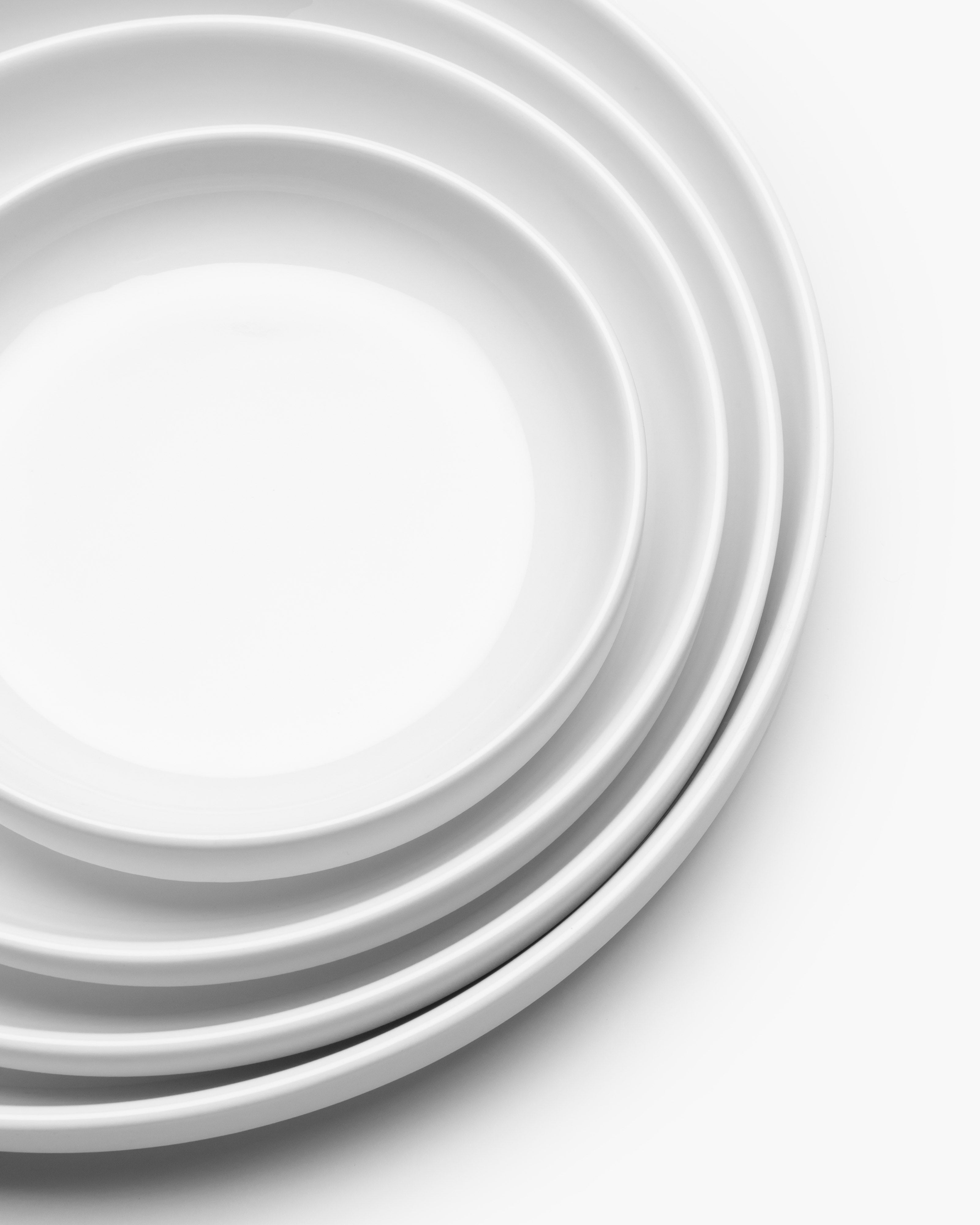 Low dessert plate white matt Passe-partout – SERAX