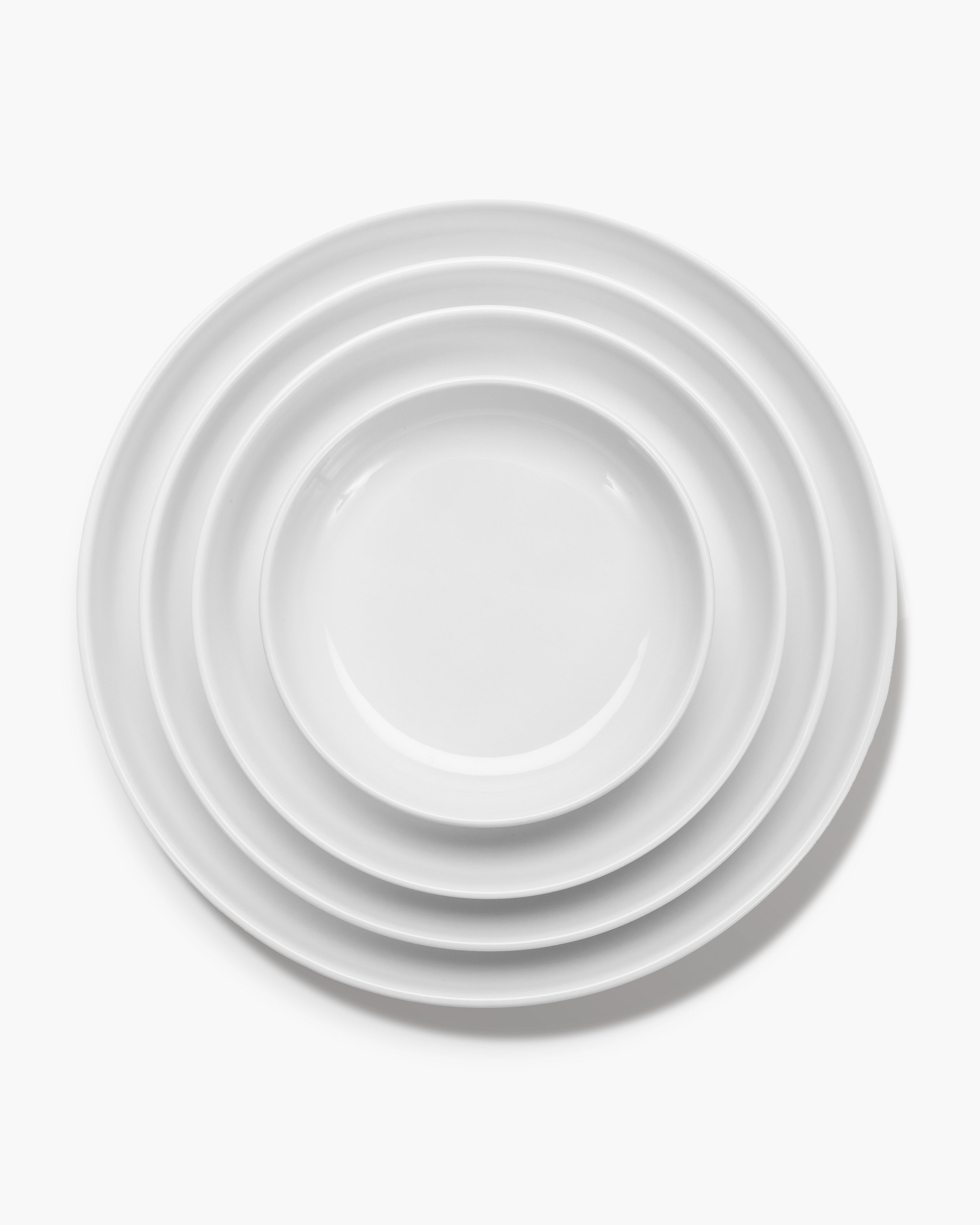 Low dessert plate white matt Passe-partout – SERAX
