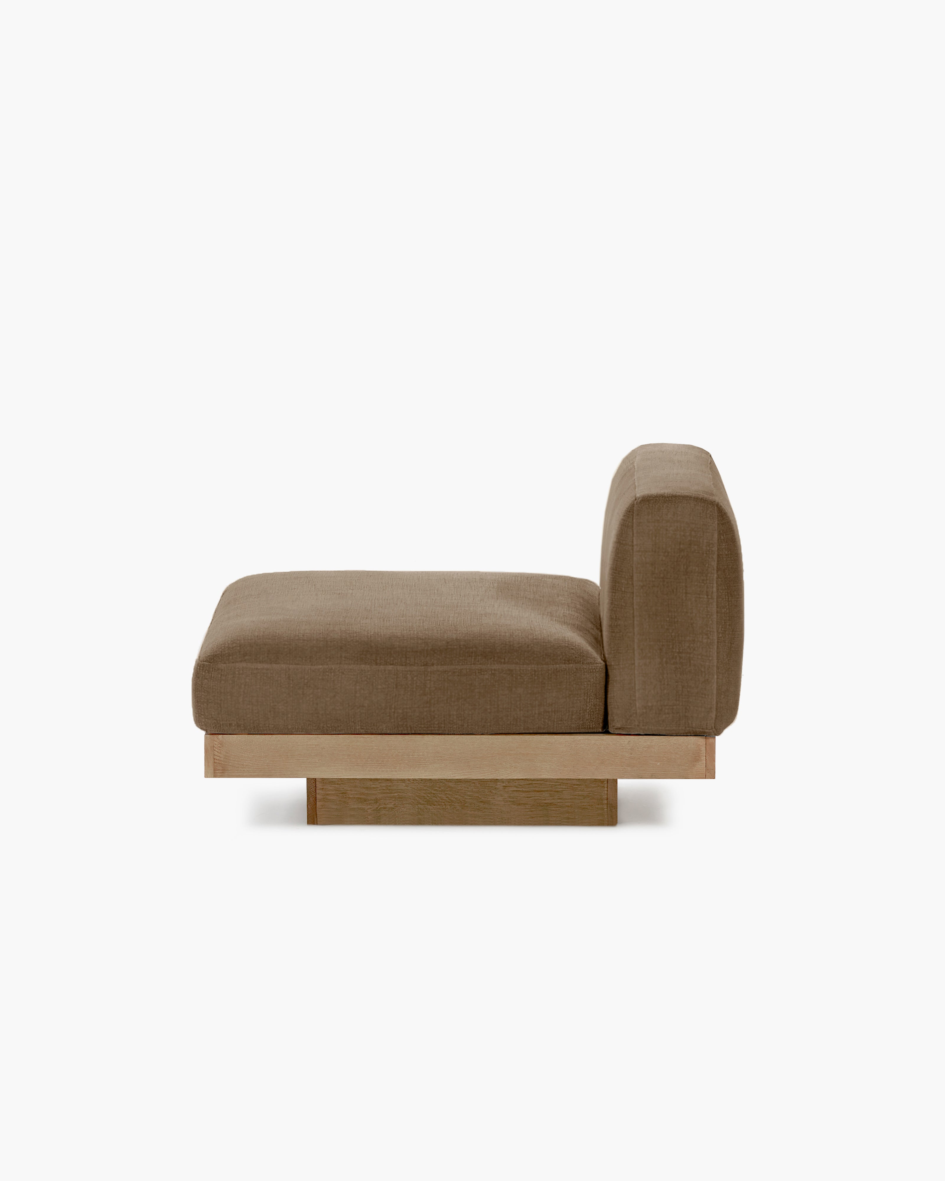 Bench one seater incl cushion outdoor camel Rudolph – SERAX