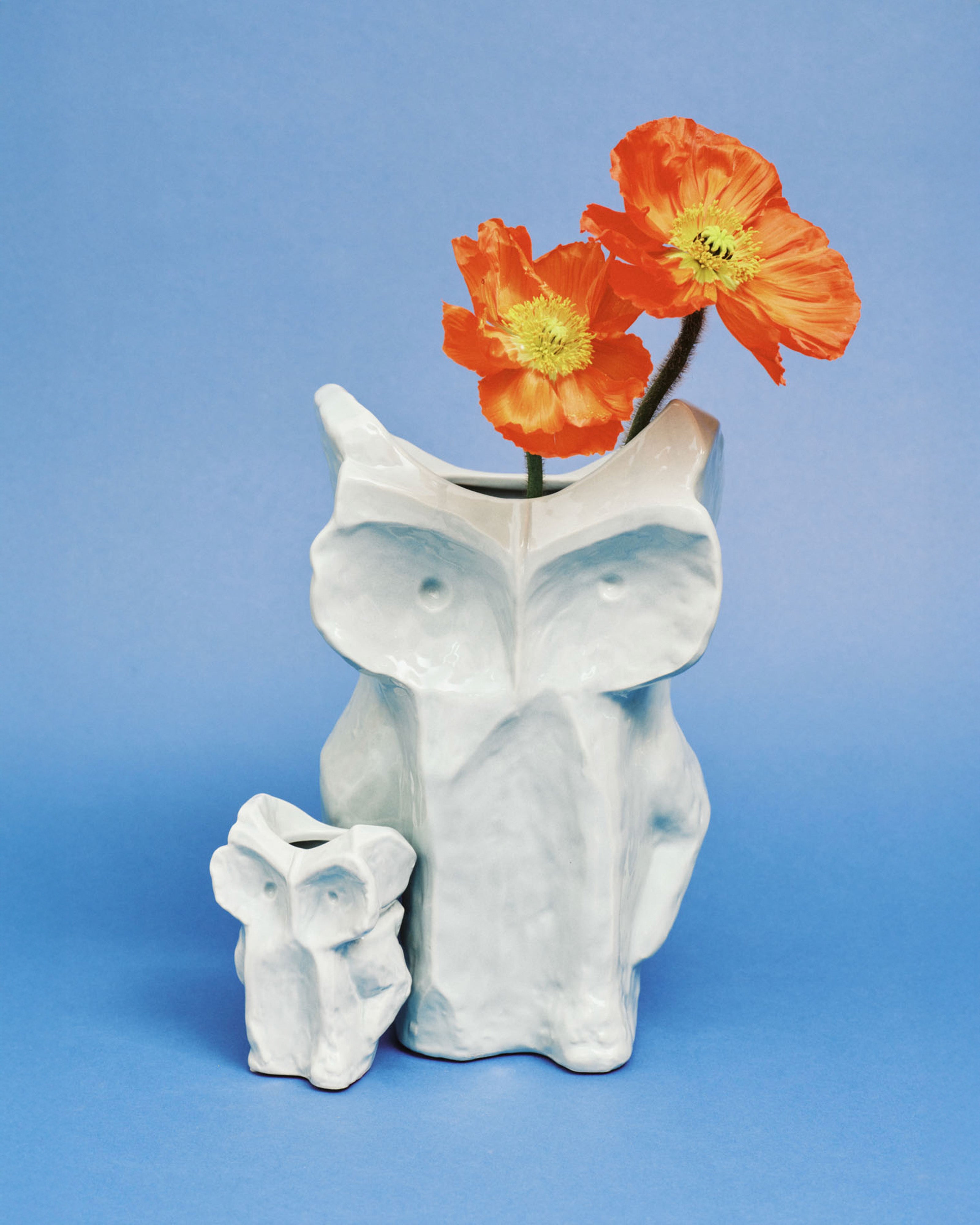 Owl vase L light blue After Midnight – SERAX