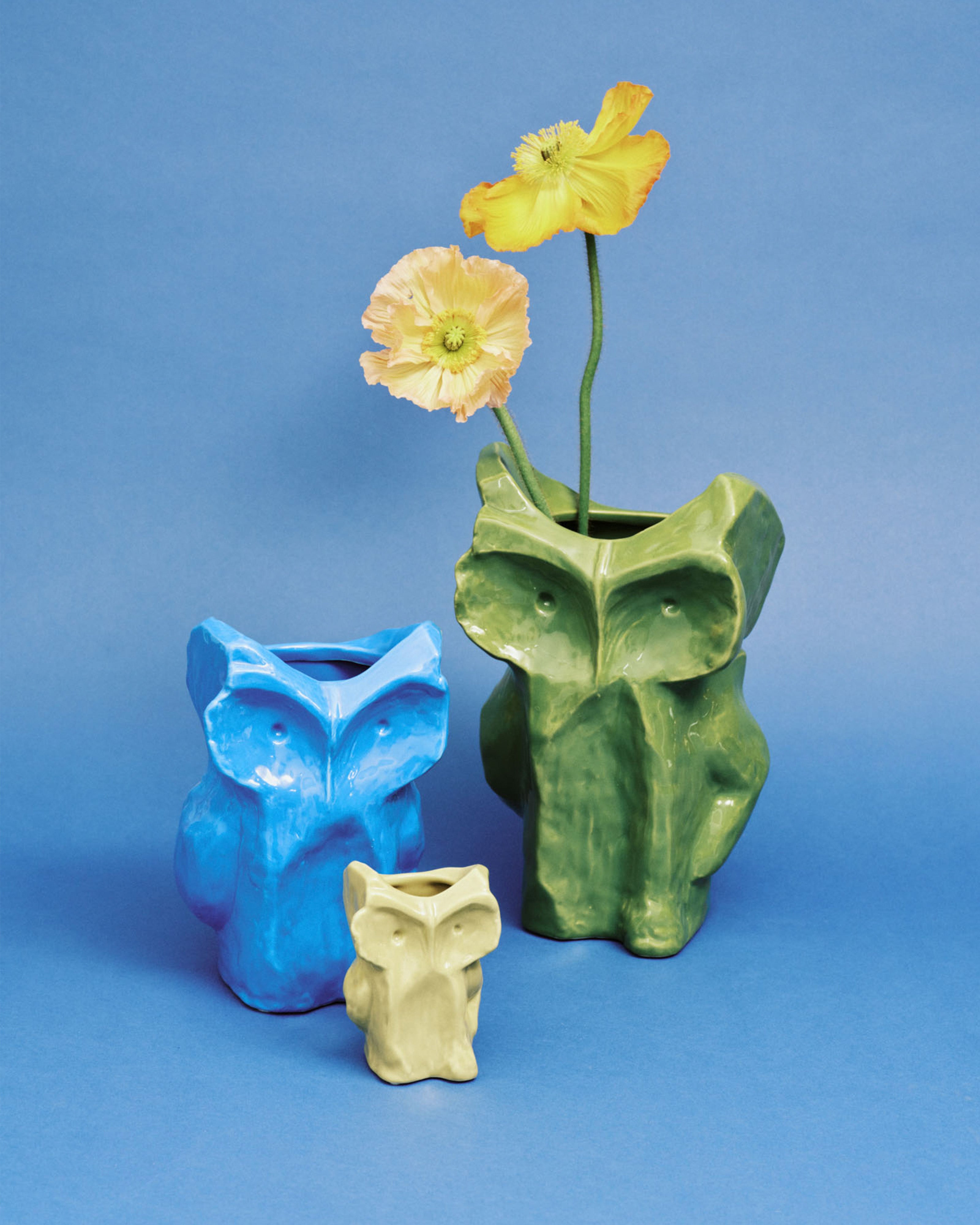 Owl vase XS yellow After Midnight – SERAX