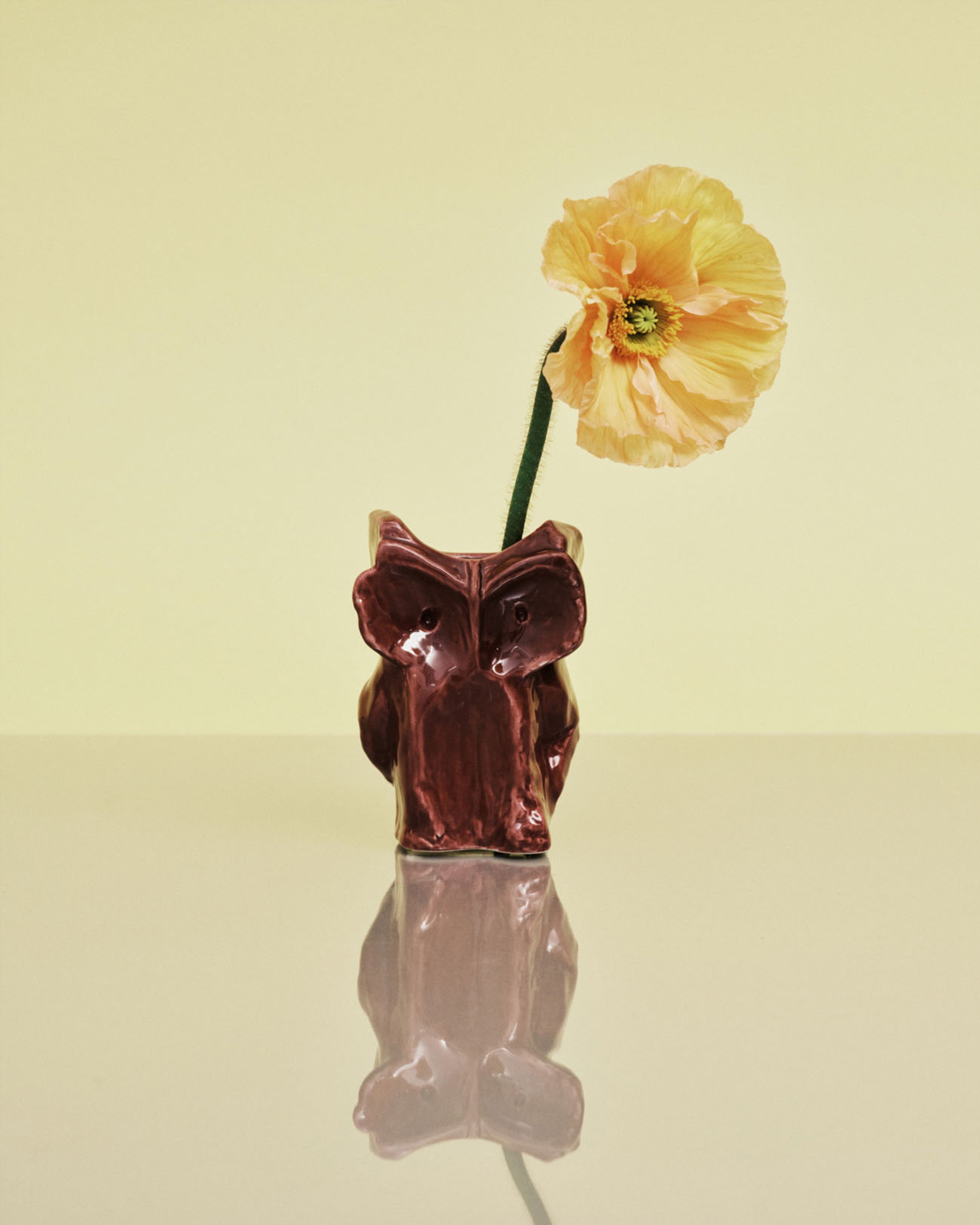 Owl vase XS aubergine After Midnight – SERAX
