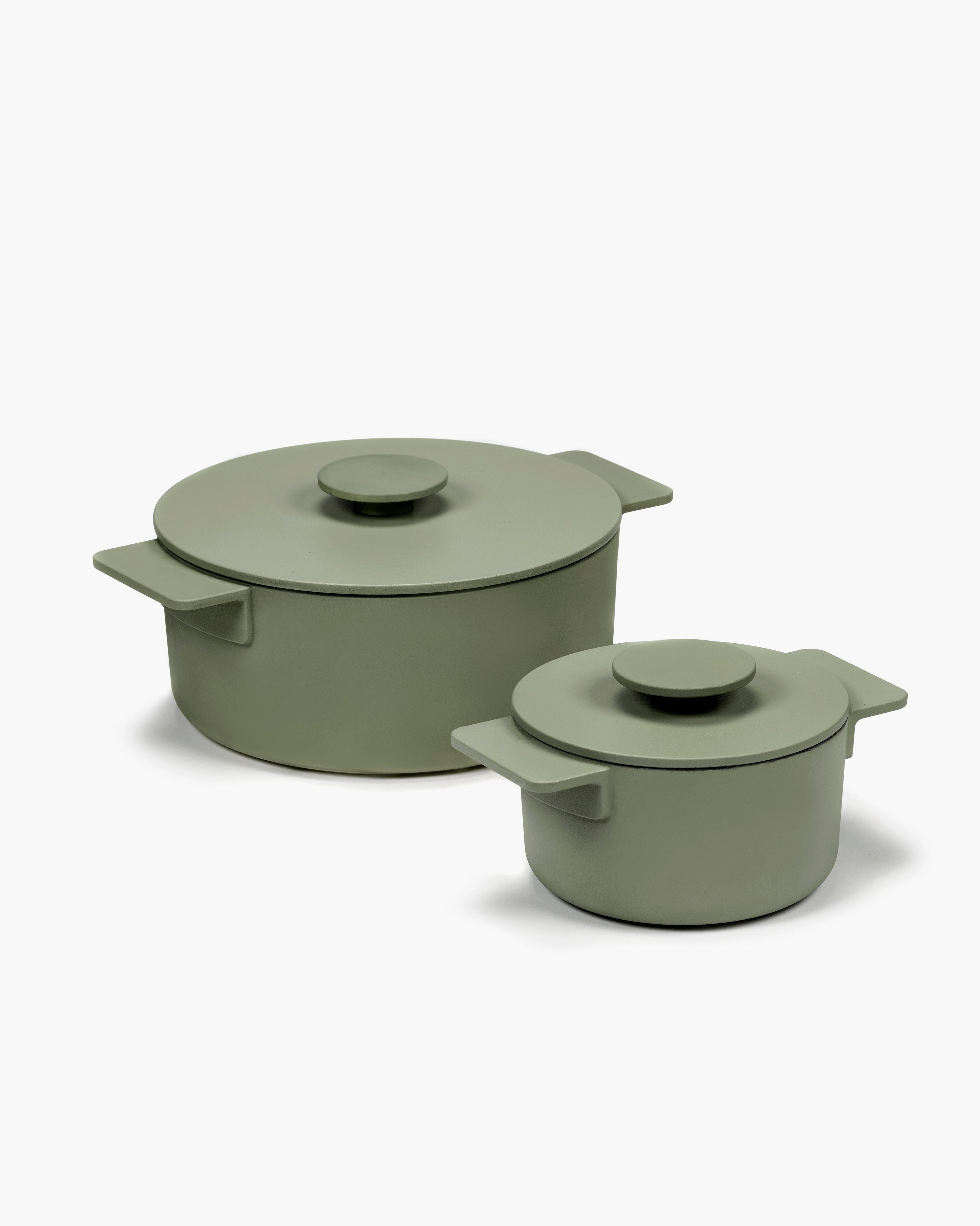 Cooking pot XS cast iron camogreen Surface – SERAX