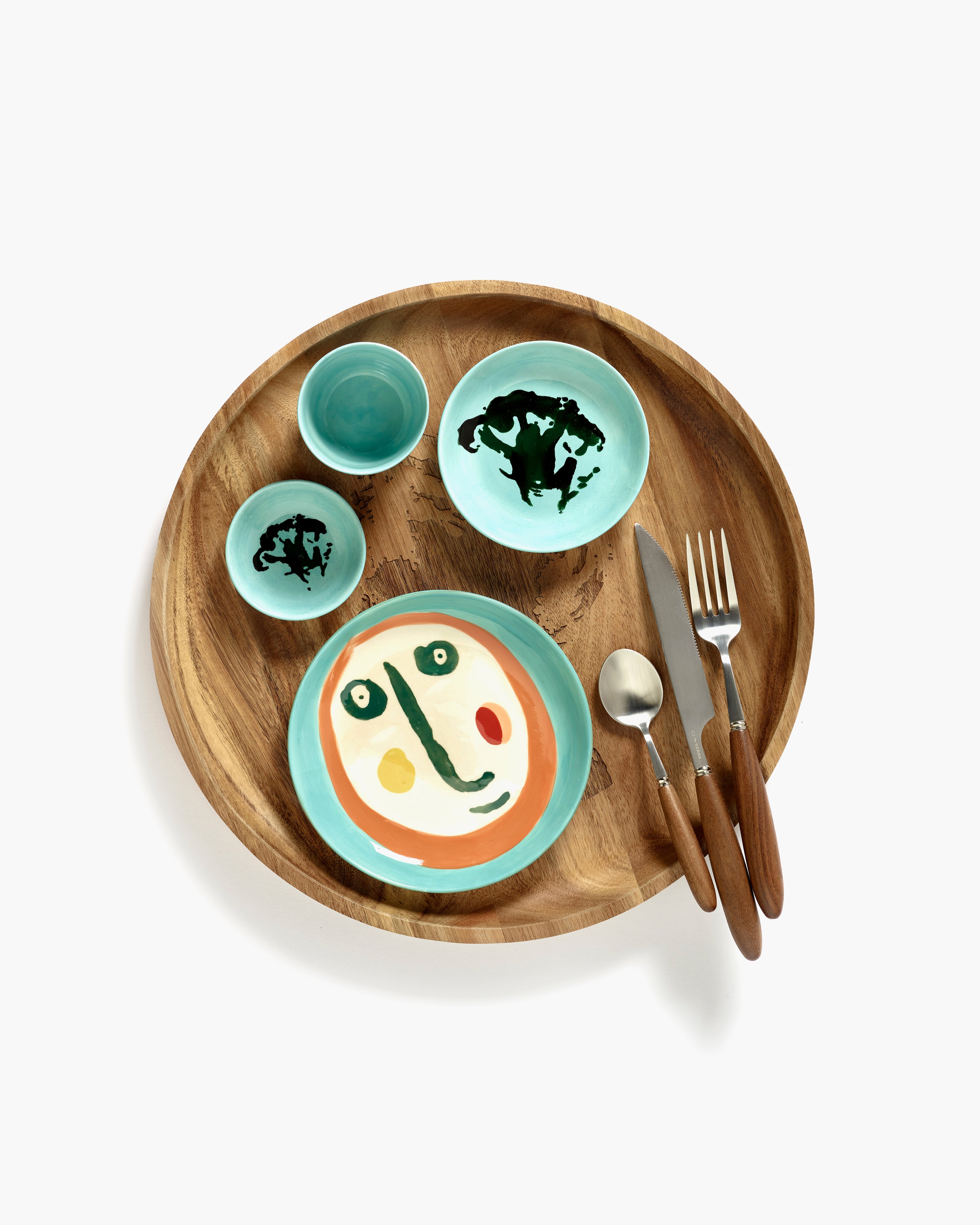 Dish S azure - green broccoli Feast – SERAX