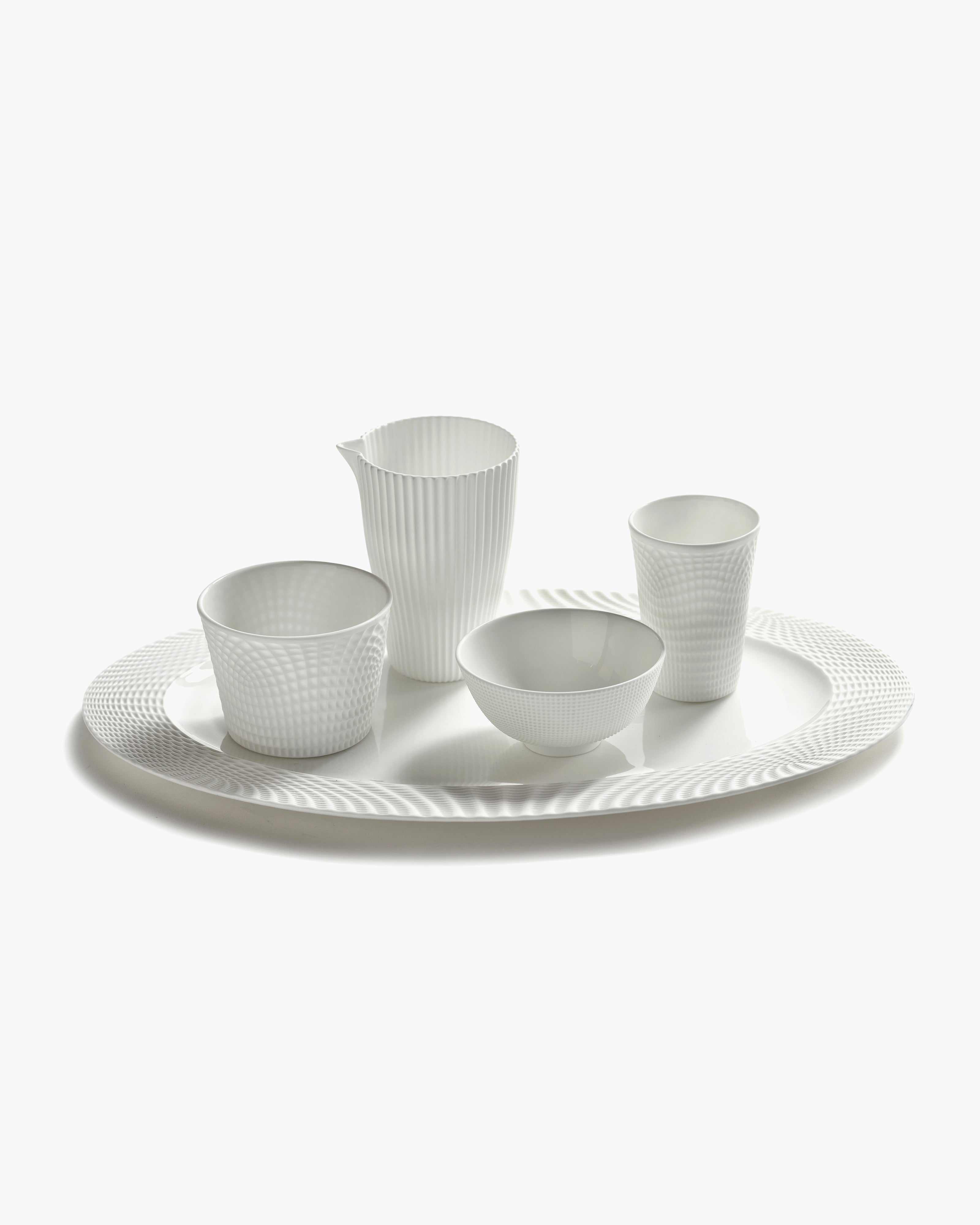 Oval plate white Nido – SERAX