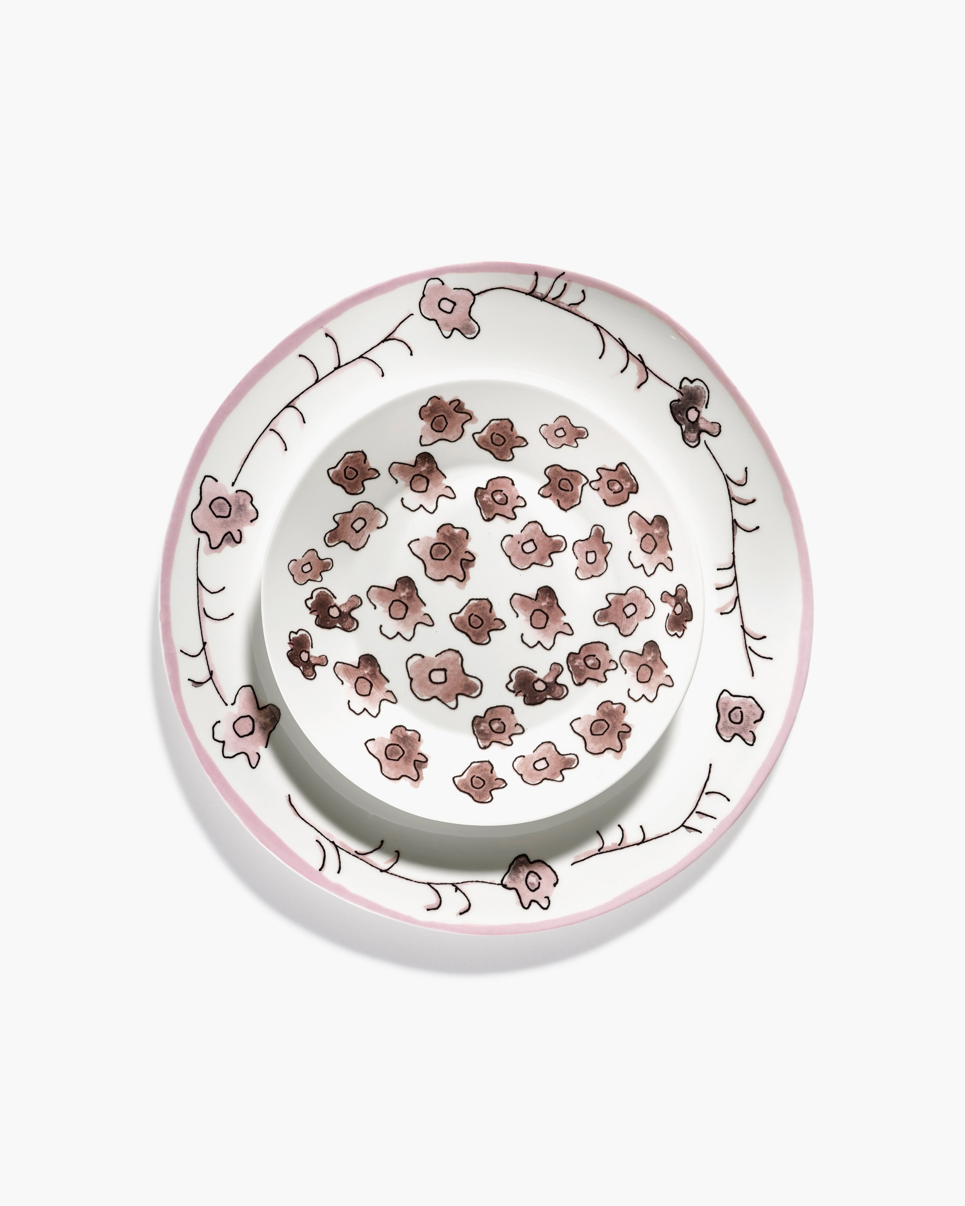 Dinner plate Dark viola Midnight Flowers – SERAX