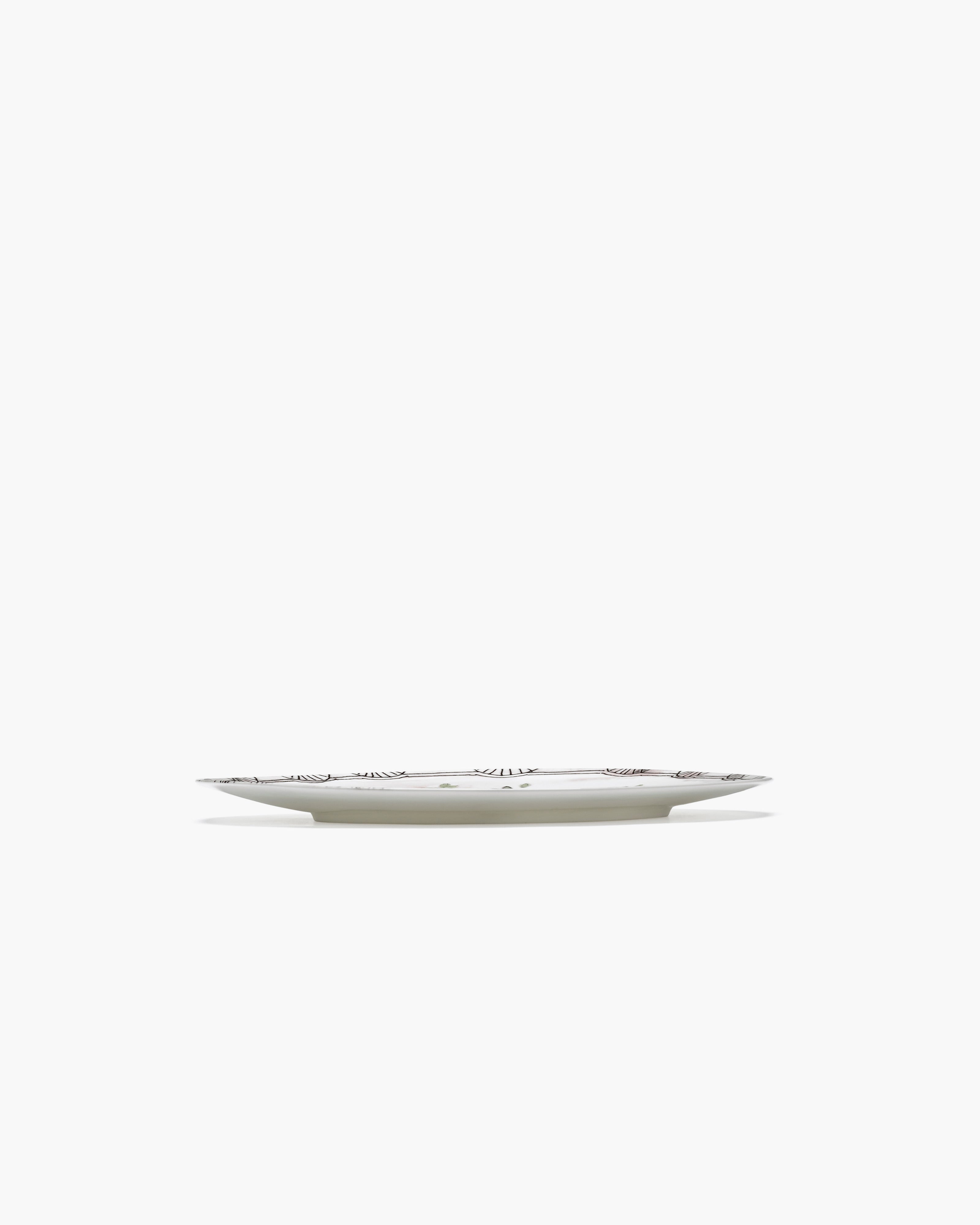 Dinner plate Mirtillo nude Midnight Flowers – SERAX