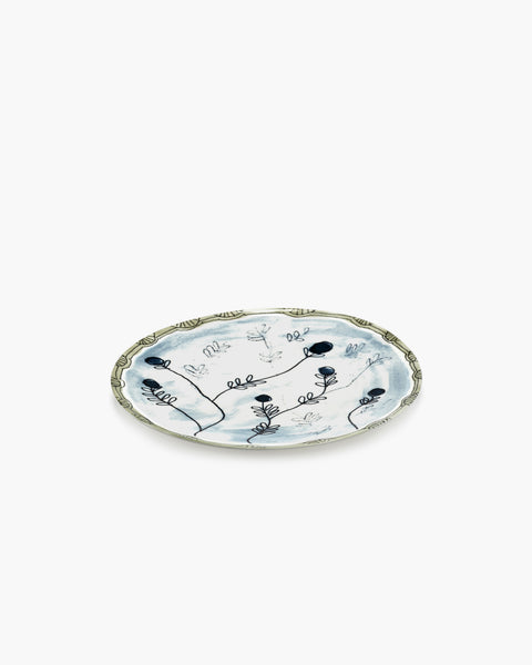 Dinner plate Mirtillo tea Midnight Flowers – SERAX
