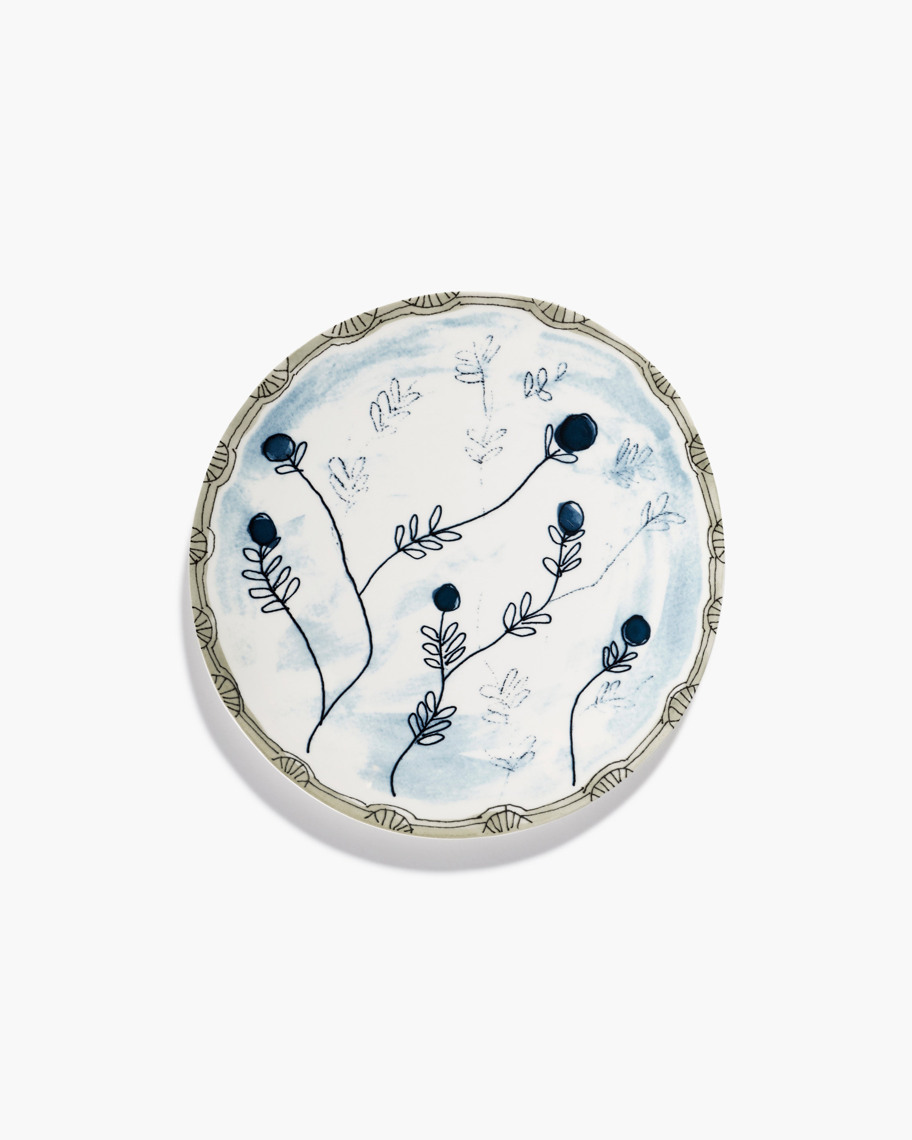 Dinner plate Mirtillo tea Midnight Flowers – SERAX