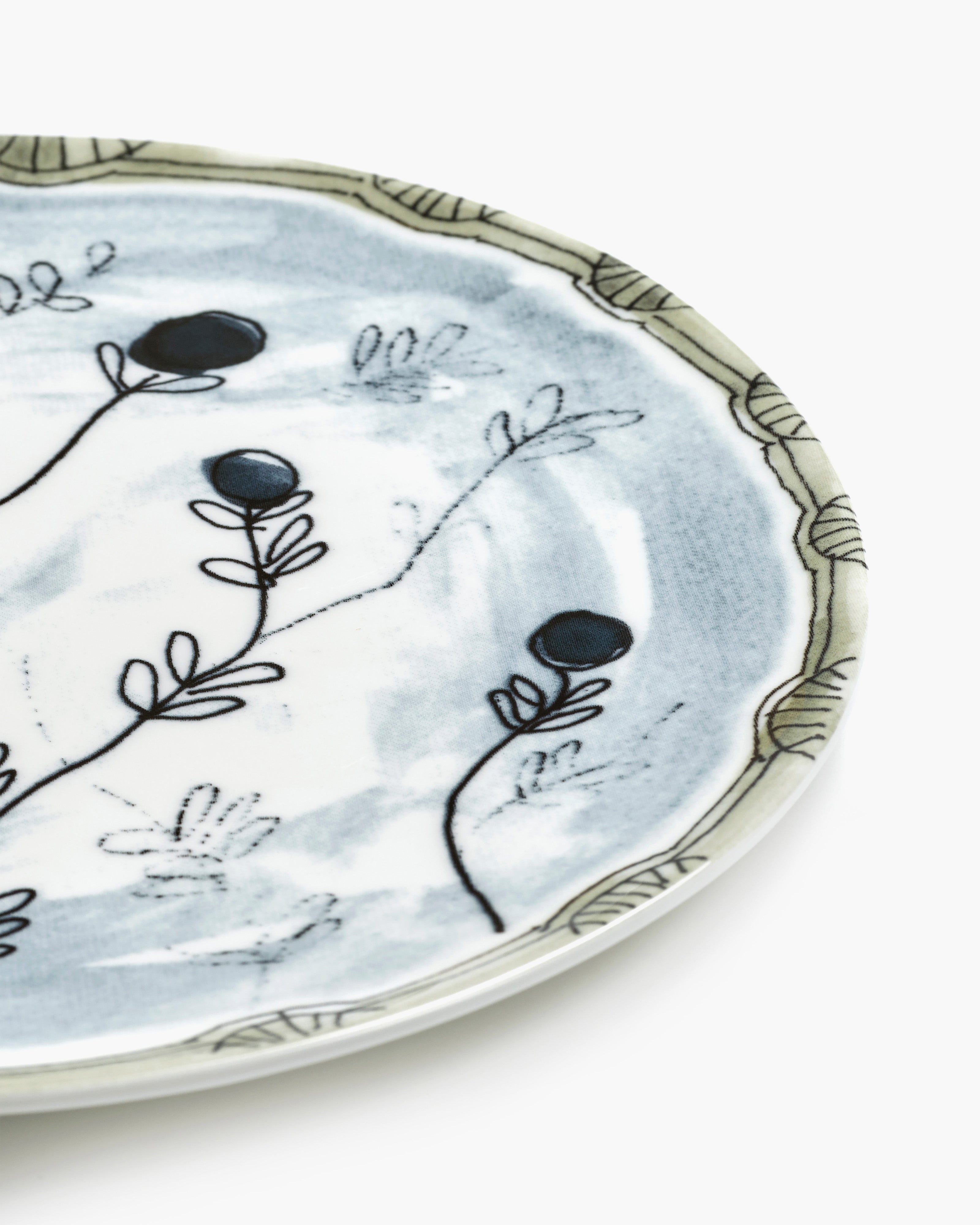 Dinner plate Mirtillo tea Midnight Flowers – SERAX