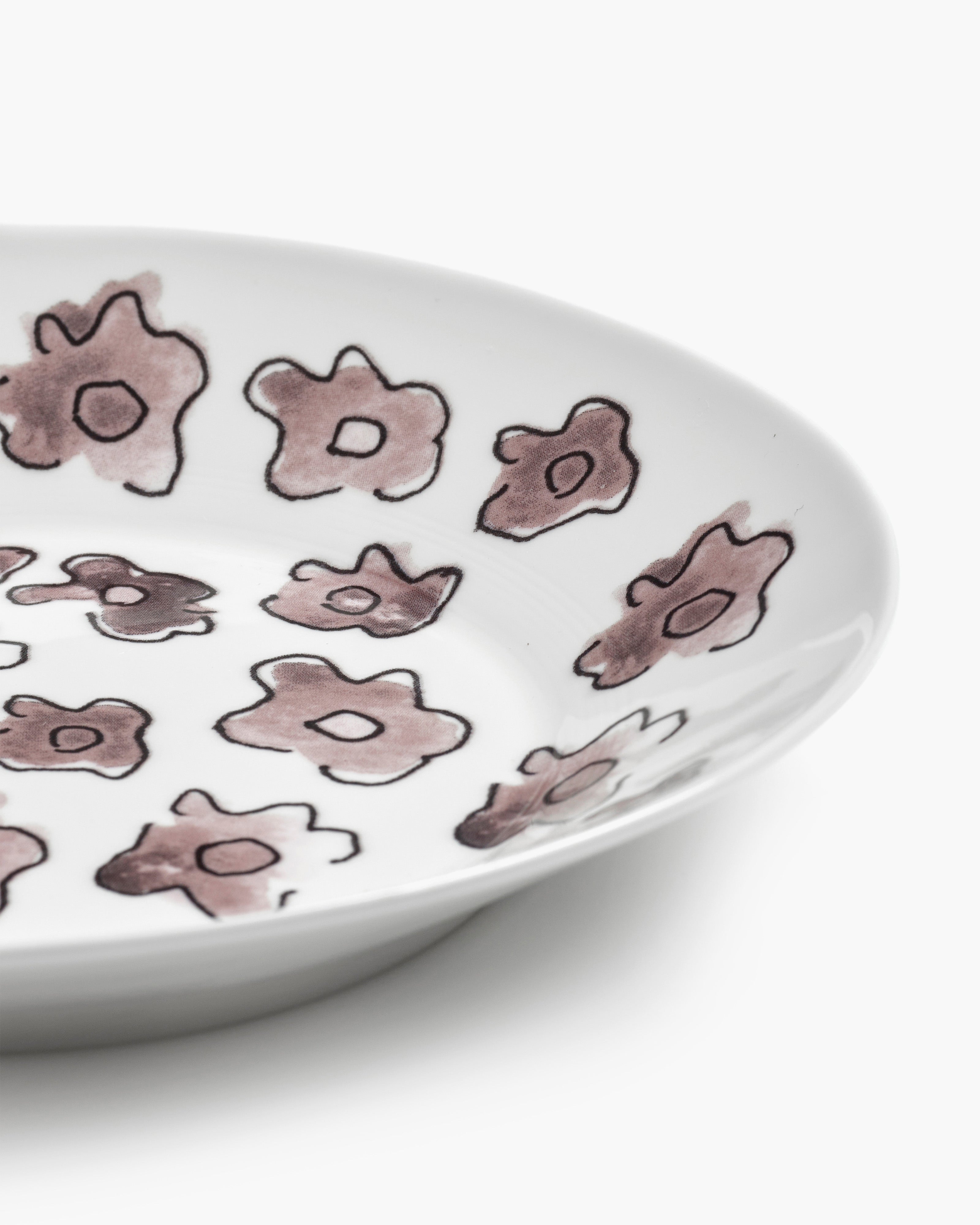 Deep plate M Dark viola Midnight Flowers – SERAX