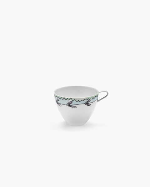 X Marni Blossom Milk Set Of 2 Cappuccino Cups And Saucers in Multicoloured  - Serax