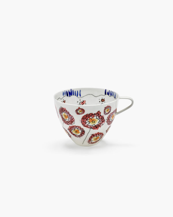 X Marni Blossom Milk Set Of 2 Cappuccino Cups And Saucers in Multicoloured  - Serax
