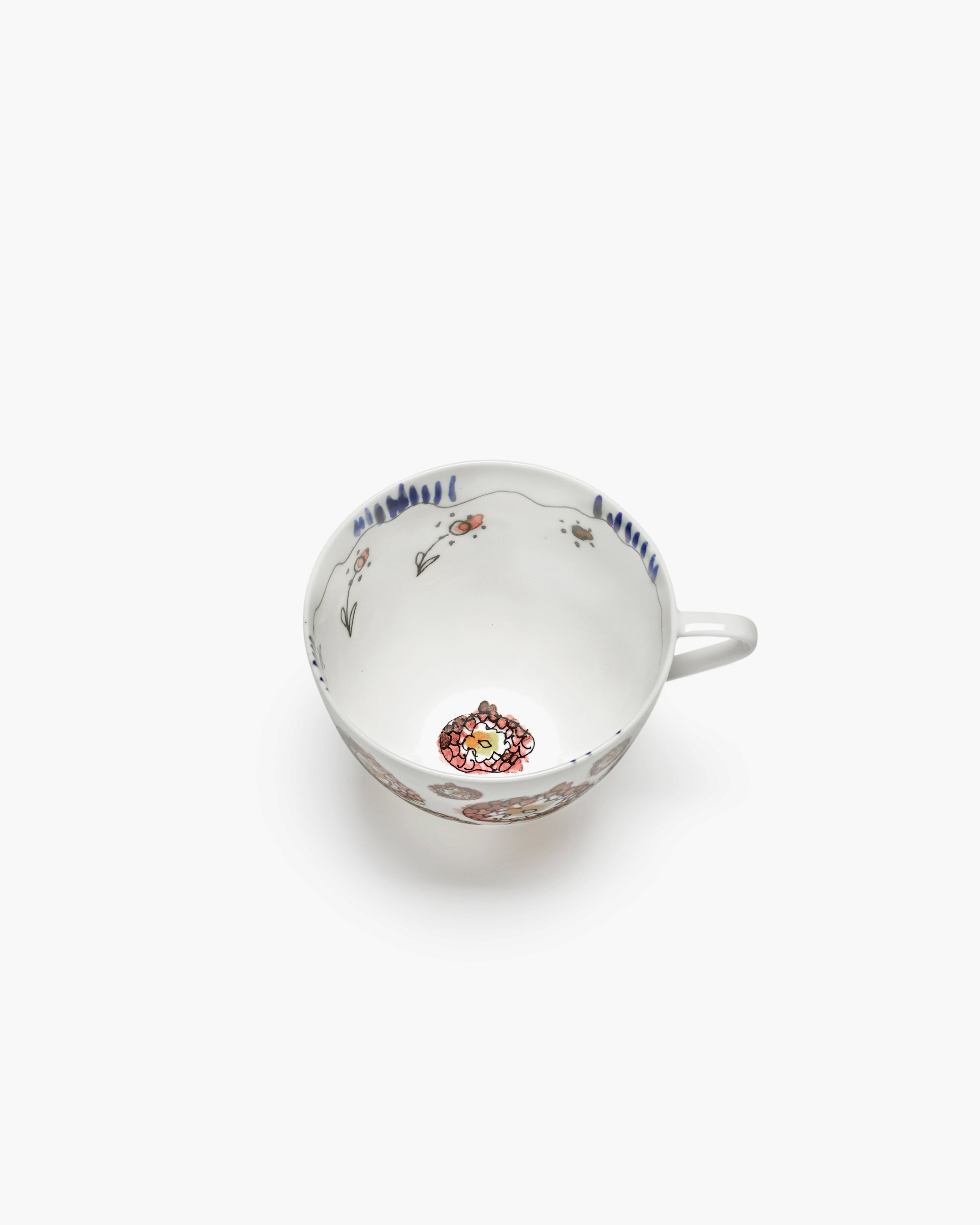 Cappuccino cup Anemone milk Midnight Flowers – SERAX