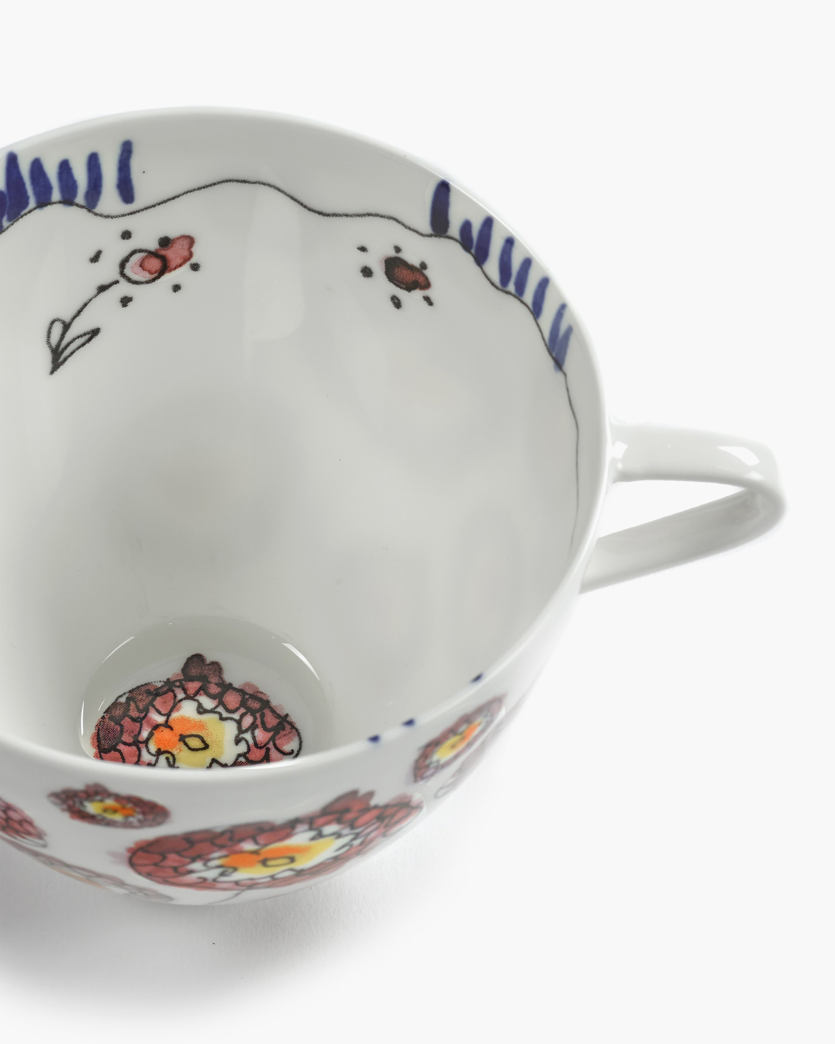 Cappuccino cup Anemone milk Midnight Flowers – SERAX