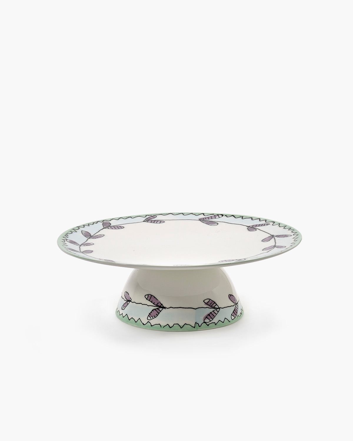Cake stand L blossom milk Midnight Flowers – SERAX