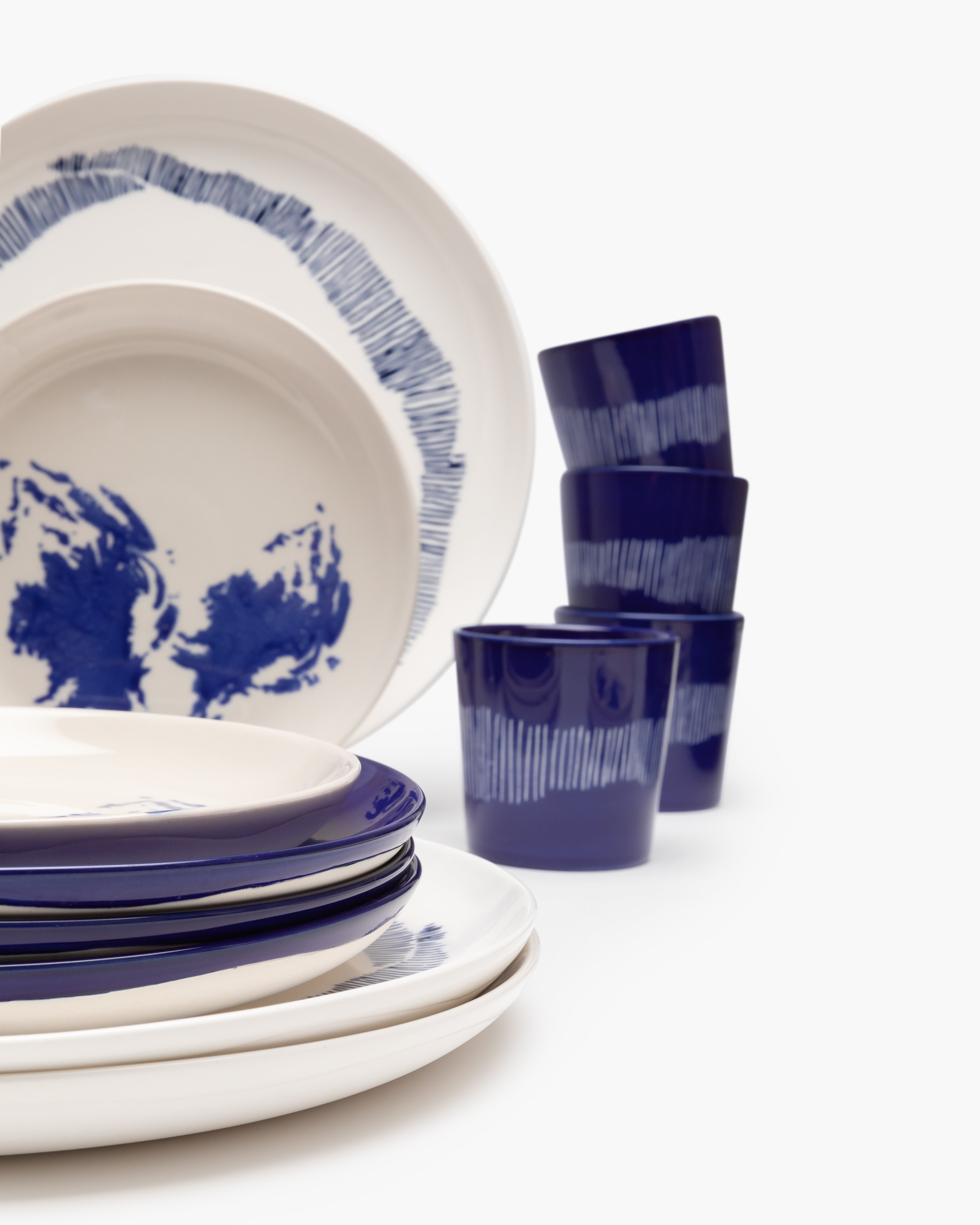 Blue tableware best sale sets