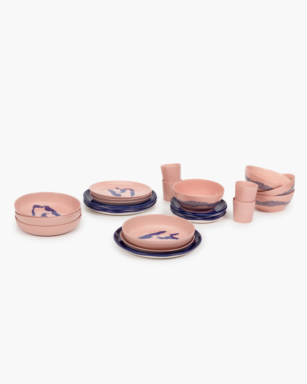 Full Set 24 pieces pink Feast