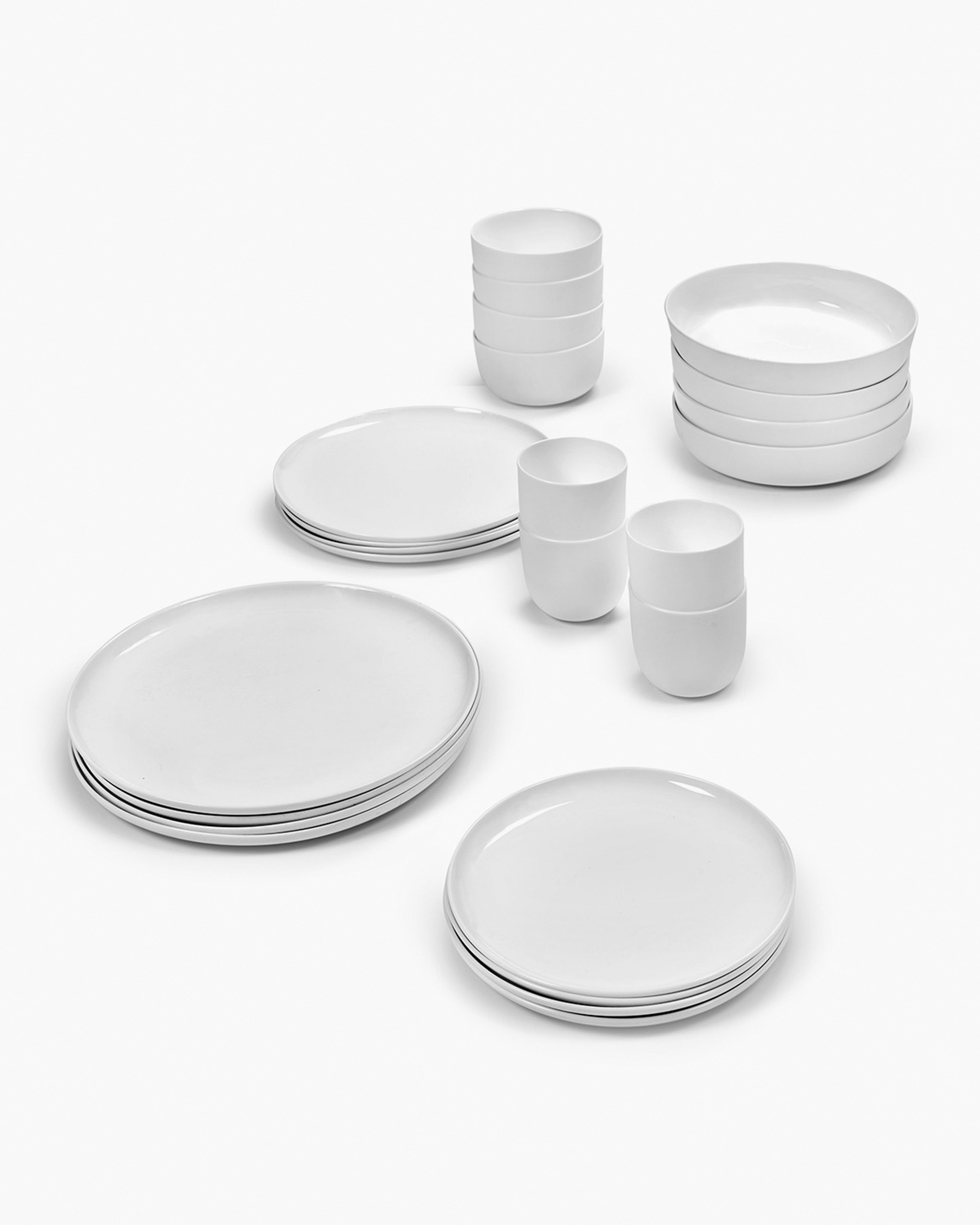 Full Set 24 pieces white Base – SERAX
