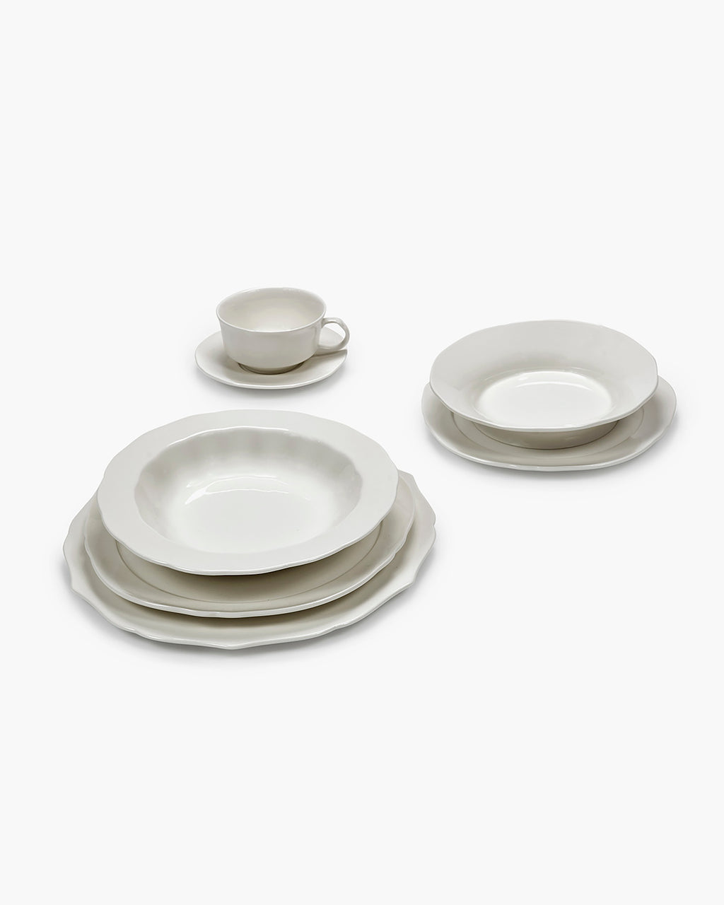 Full Set 28 pieces white Silhouette