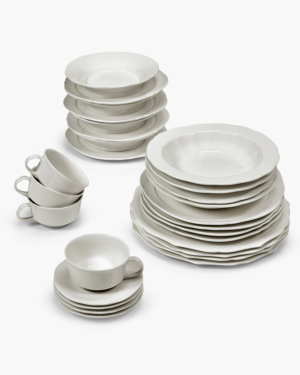 Full Set 28 pieces white Silhouette